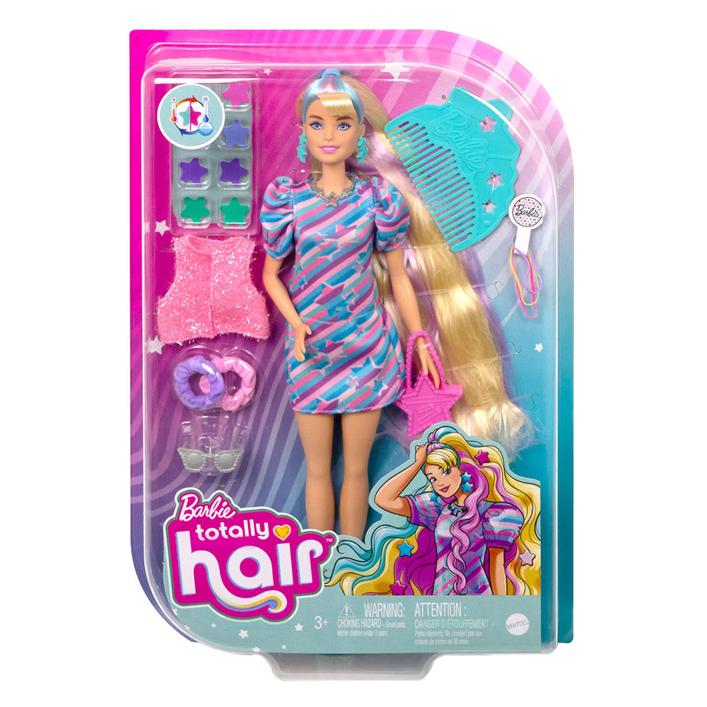 《 MATTEL 》芭比玩美髮型系列-星星主題娃娃