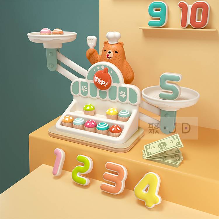 【芬蘭 Top Bright】廚師小熊數學天秤遊戲組 SF00175