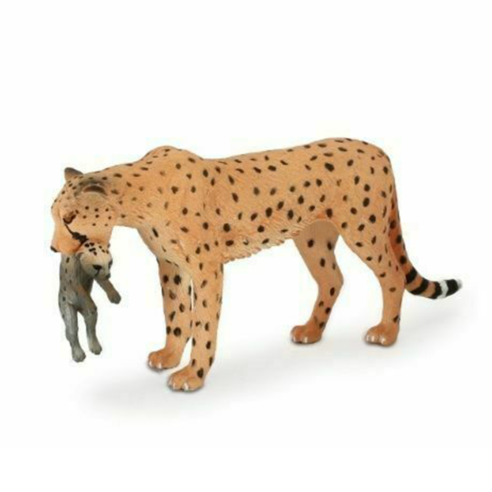 【Mojo Fun 動物星球】387167野生動物-非洲獵豹(母子)