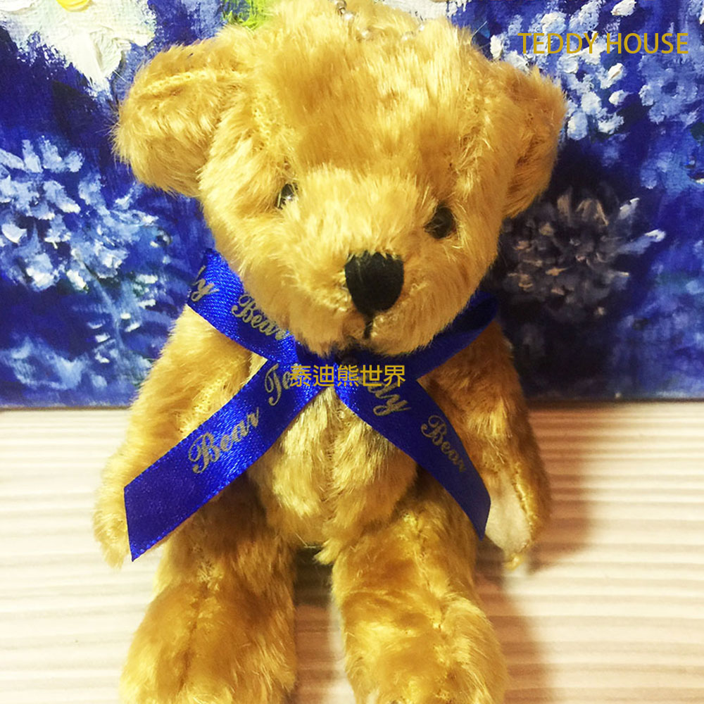【TEDDY HOUSE泰迪熊】泰迪熊玩偶公仔絨毛娃娃限量紀念安格拉羊毛泰迪熊藍吊飾正版泰迪熊羊毛手腳可動