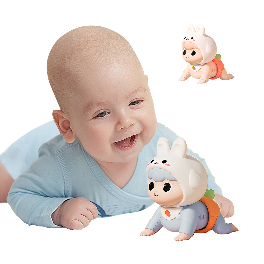 【Mesenfants】早教玩具 電動爬行娃娃 萌兔寶寶音樂益智玩具
