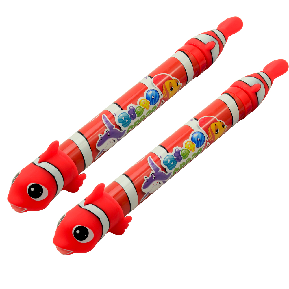 【戲水組合】伸縮管吸取式小丑魚造型水槍2入組（顏色隨機出貨）