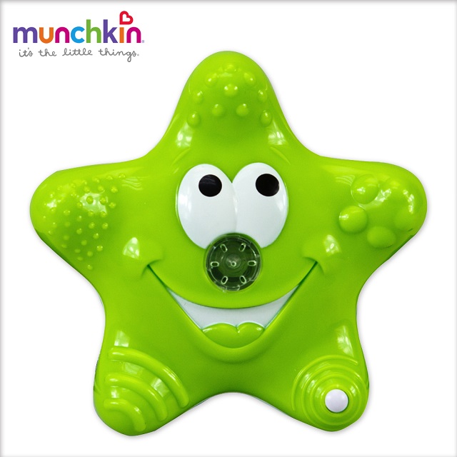 munchkin滿趣健-可愛星星噴水洗澡玩具-綠