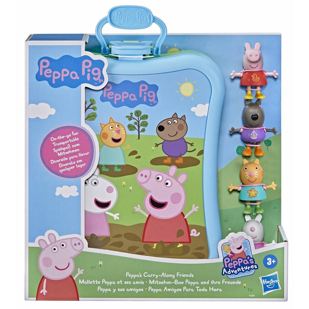 《 Peppa Pig 粉紅豬小妹 》4入公仔旅行盒(F2461)