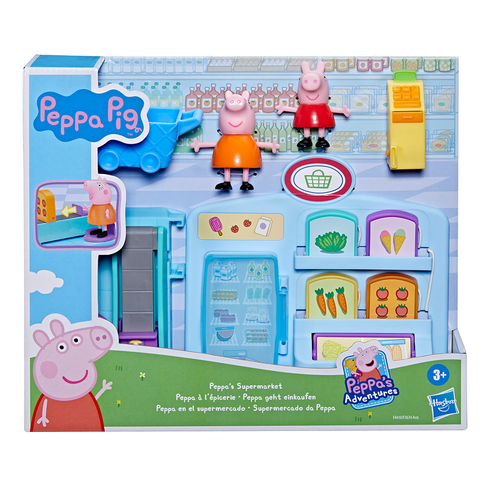 《 Peppa Pig 粉紅豬小妹 》佩佩的日常小冒險遊戲組-超市(F3634)