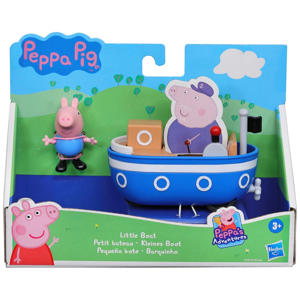 《 Peppa Pig 粉紅豬小妹 》3吋公仔交通工具組 - 船(F2185)