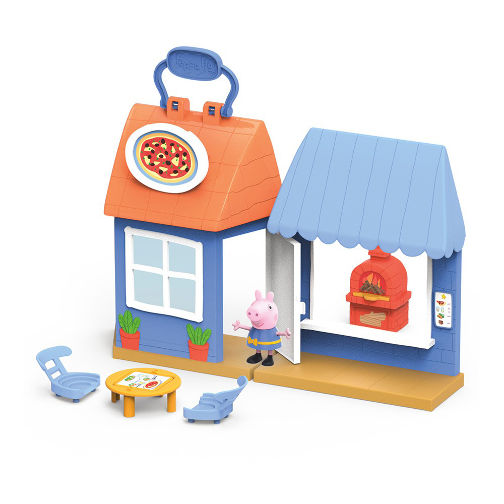 《 Peppa Pig 粉紅豬小妹 》佩佩的披薩店遊戲組(F2169)