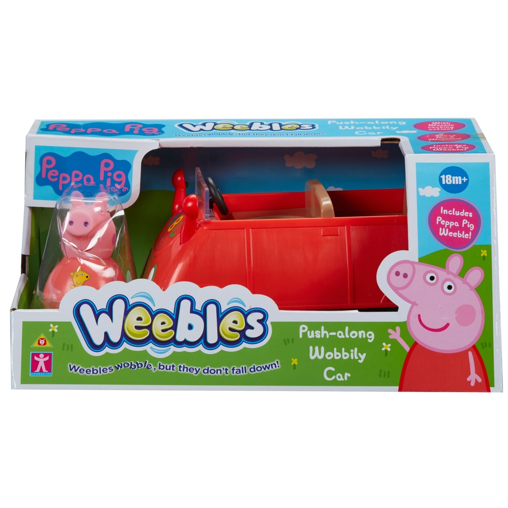 《 Peppa Pig 粉紅豬小妹 》佩佩豬不倒翁 - 小汽車