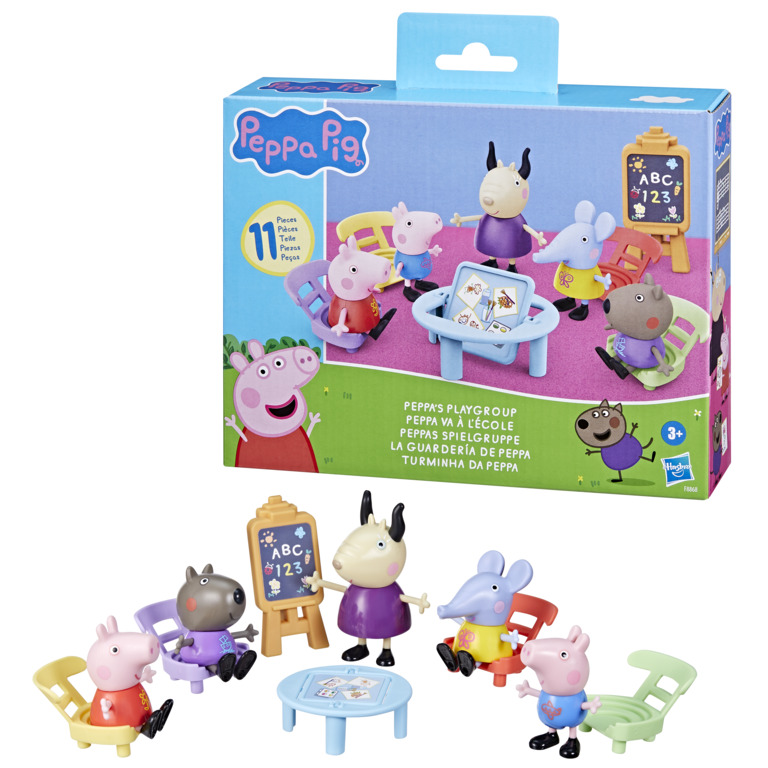 【孩之寶 Hasbro】 兒童玩具 粉紅豬小妹 佩佩豬 佩佩教室遊戲組