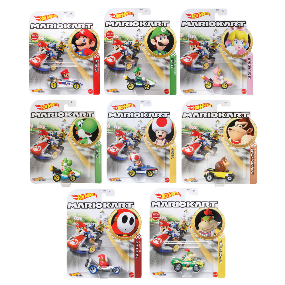 風火輪Mario Kart合金車系列 原箱8入(N箱號)
