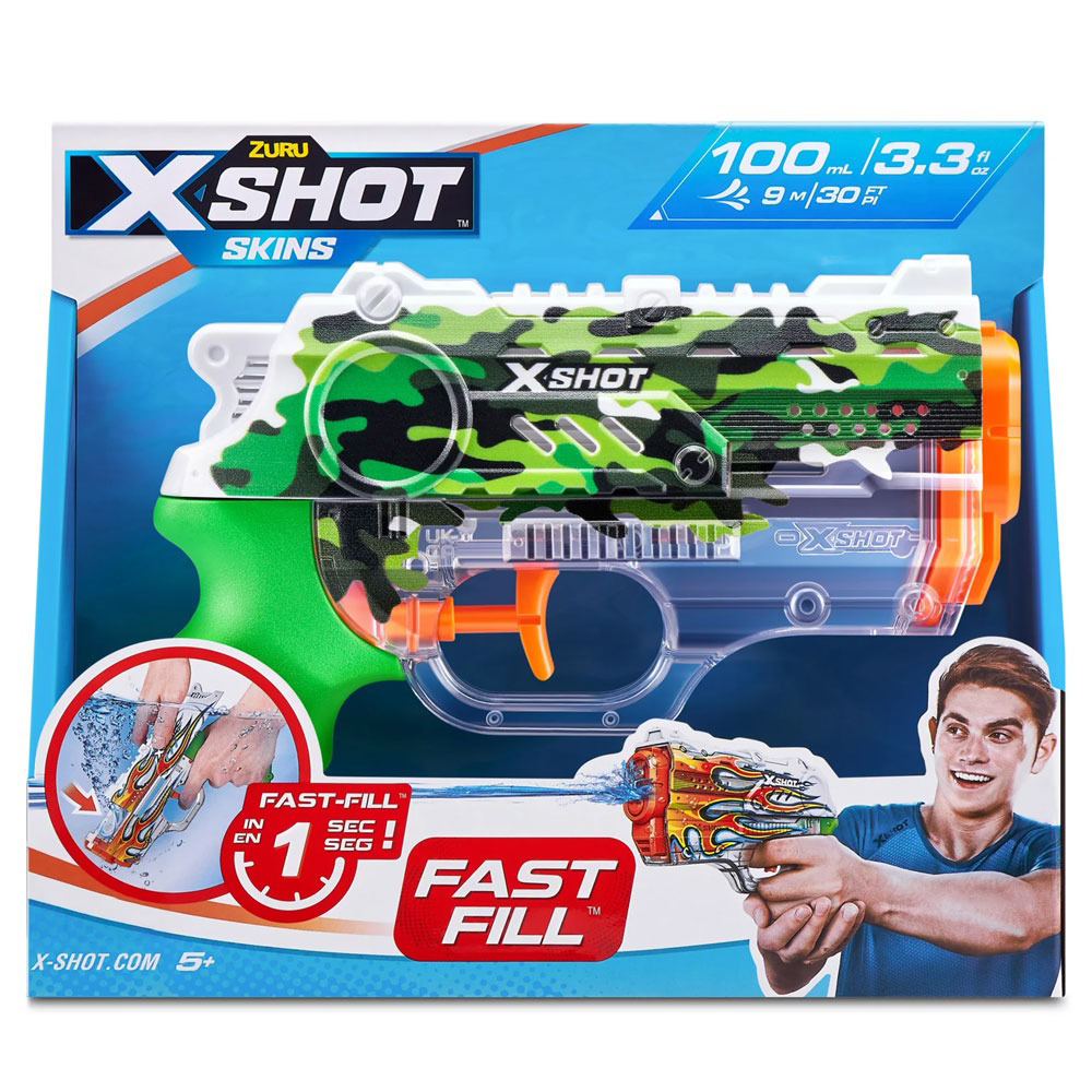 《 X-SHOT 》X射手快充水槍-塗裝小型(隨機)