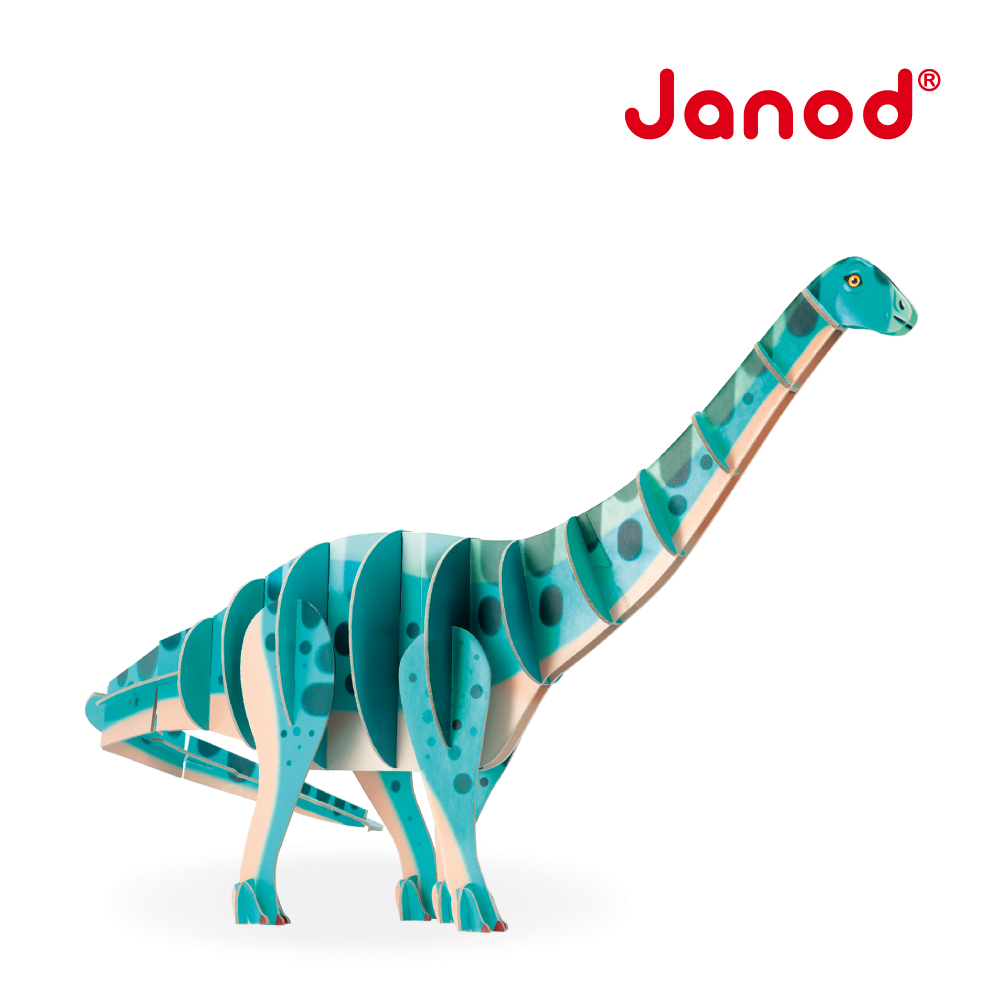 【法國Janod】3D建構拼圖-梁龍 42pcs