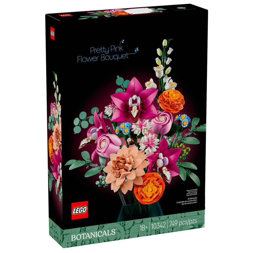 樂高積木LEGO 10342 202505 花藝系列 - 優雅粉紅花束