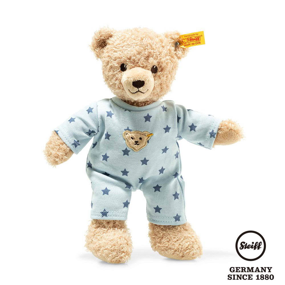 STEIFF德國金耳釦泰迪熊 - Teddy Bear Girl Baby with pyjama 睡衣熊男孩 25cm (嬰幼兒玩偶)