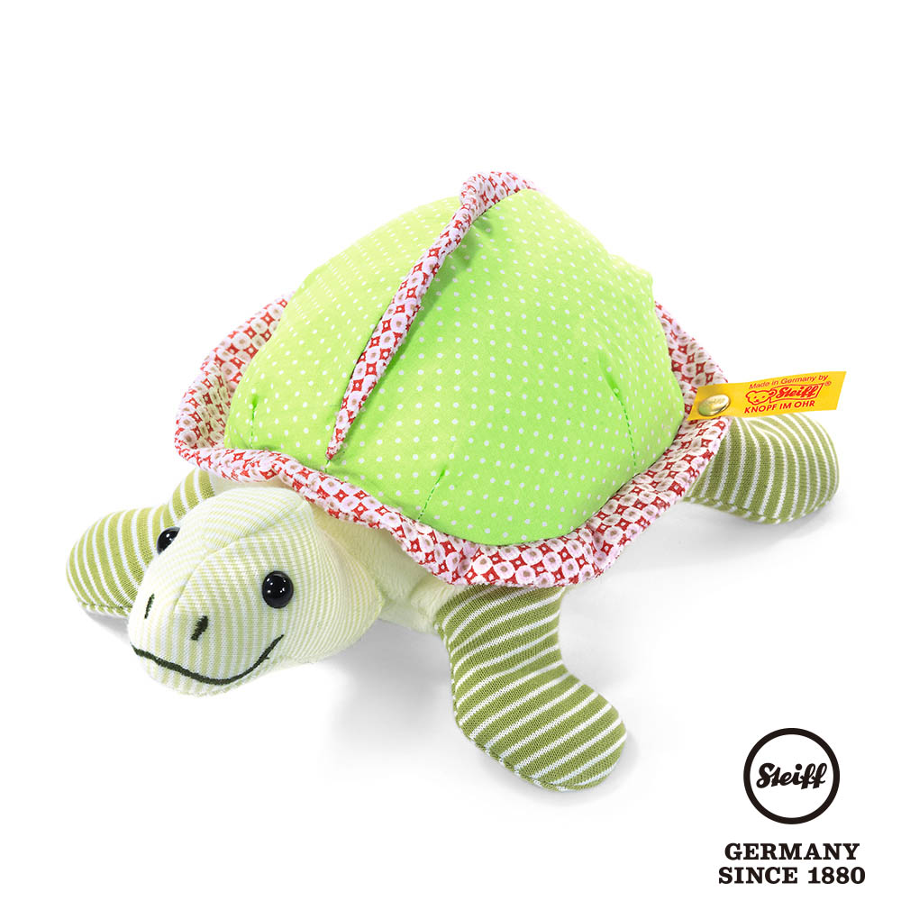 STEIFF德國金耳釦泰迪熊 - Slo Tortoise 小烏龜 (嬰幼兒安撫玩具)