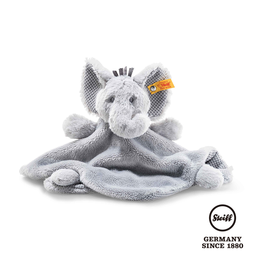 STEIFF德國金耳釦泰迪熊-Ellie Elephant Comforter 大象 (嬰幼兒安撫玩偶)