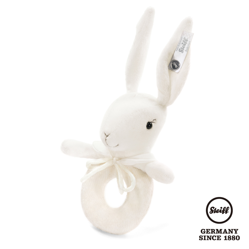 STEIFF德國金耳釦泰迪熊 - Rabbit Grip Toy (Baby頂級精品玩偶)