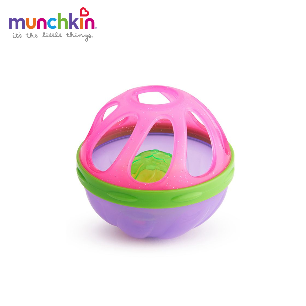 munchkin滿趣健-寶寶洗澡玩具戲水球-粉