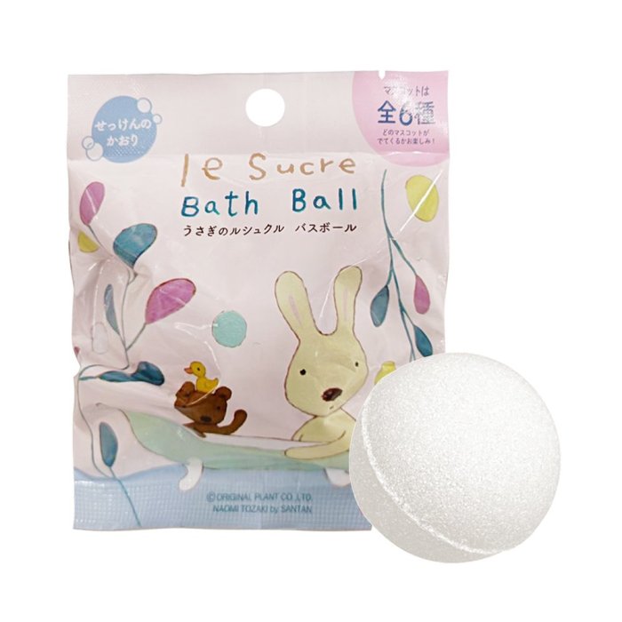 兩入一組【日本正版】Le Sucre 法國兔 公仔 沐浴球 肥皂香氛 入浴球 砂糖兔 款式隨機 319952