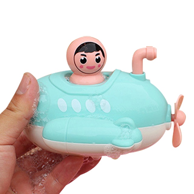 【Mesenfants】兒童洗澡戲水玩具 寶寶浴室漂浮潛水艇發條噴水玩具