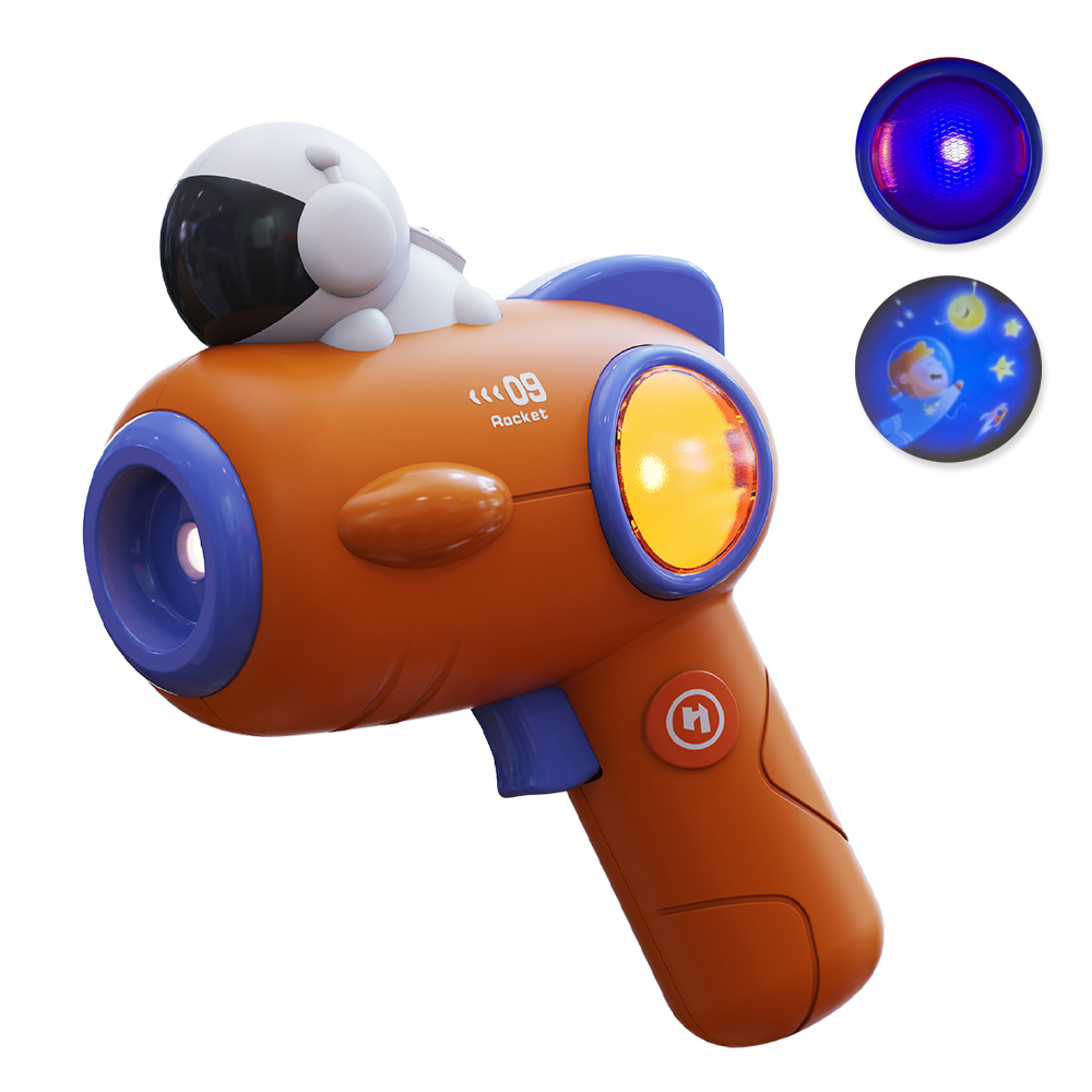 【Mesenfants】兒童玩具 投影手持玩具聲光玩具槍 聲光七彩太空槍