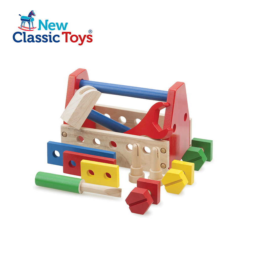 荷蘭【New Classic Toys】基礎小木匠工具組玩具 10550