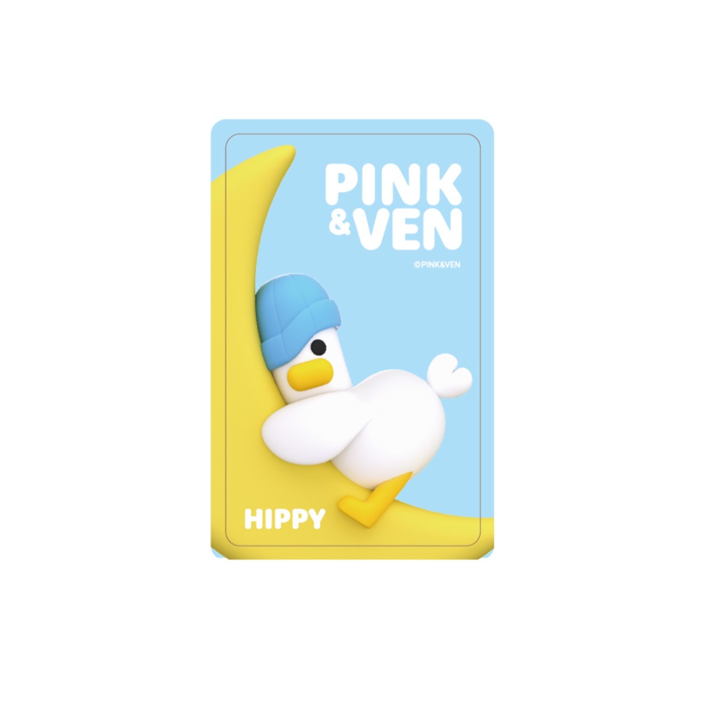 PINK & VEN悠遊卡-HIPPY(透明卡)(受託代銷)
