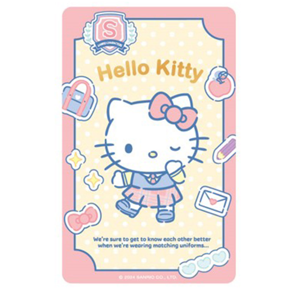 三麗鷗學院風悠遊卡-HELLO KITTY(受託代銷)