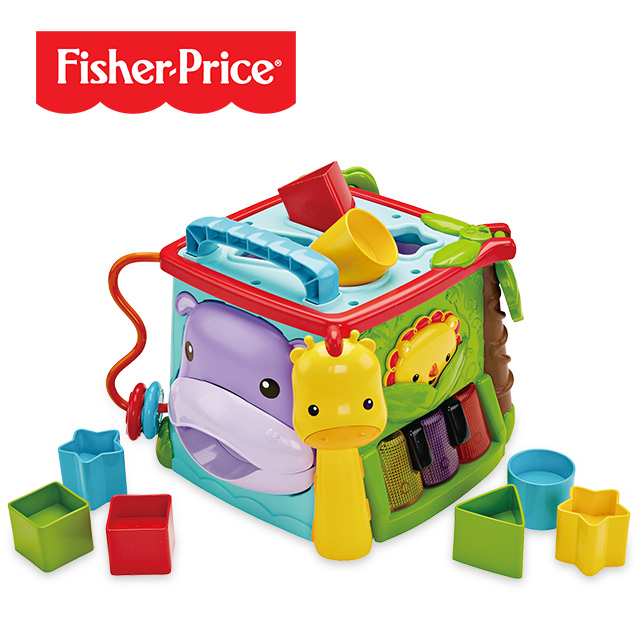 【奇哥】Fisher-Price 費雪 可愛動物積木盒
