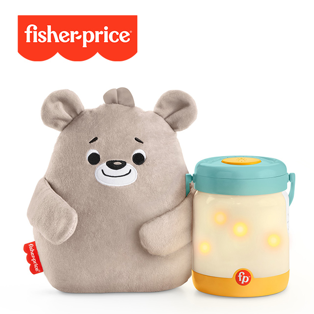 【奇哥】Fisher-Price 費雪 安撫小熊奶瓶投影夜燈