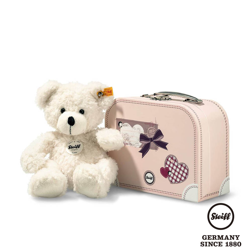 STEIFF德國金耳釦泰迪熊 - Lotte Teddy bear in Suitcase (行李箱系列)
