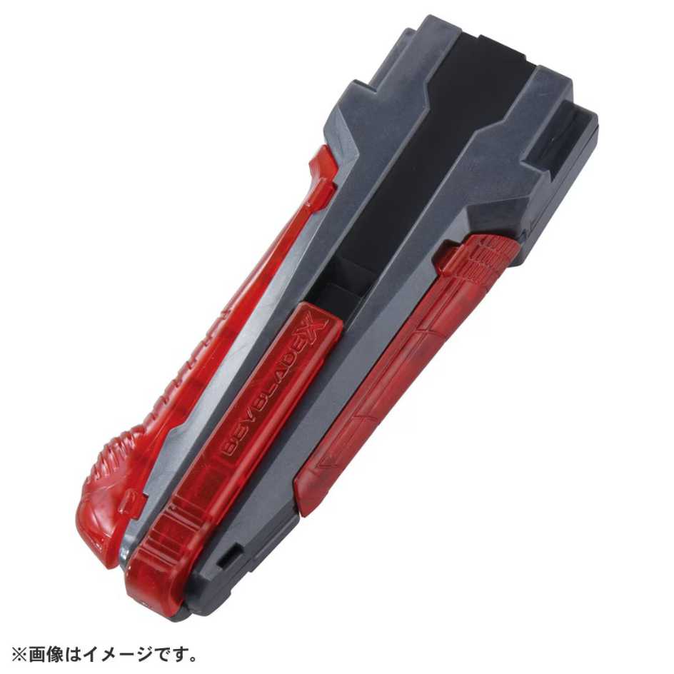 代理版 TAKARA TOMY 戰鬥陀螺X BEYBLADE BX-41 X發射器改造型握把 (黑/透紅)