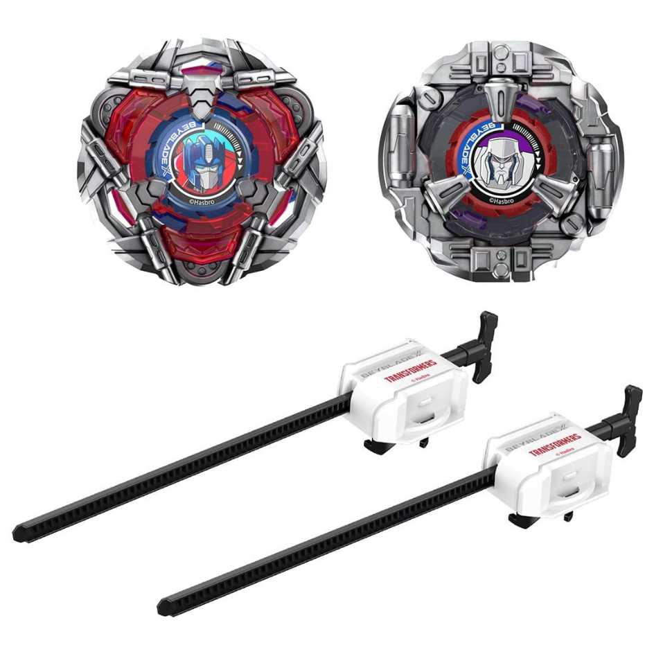 代理版 TAKARA TOMY 戰鬥陀螺X BXG-36 變形金剛 柯博文 / 密卡登 套組