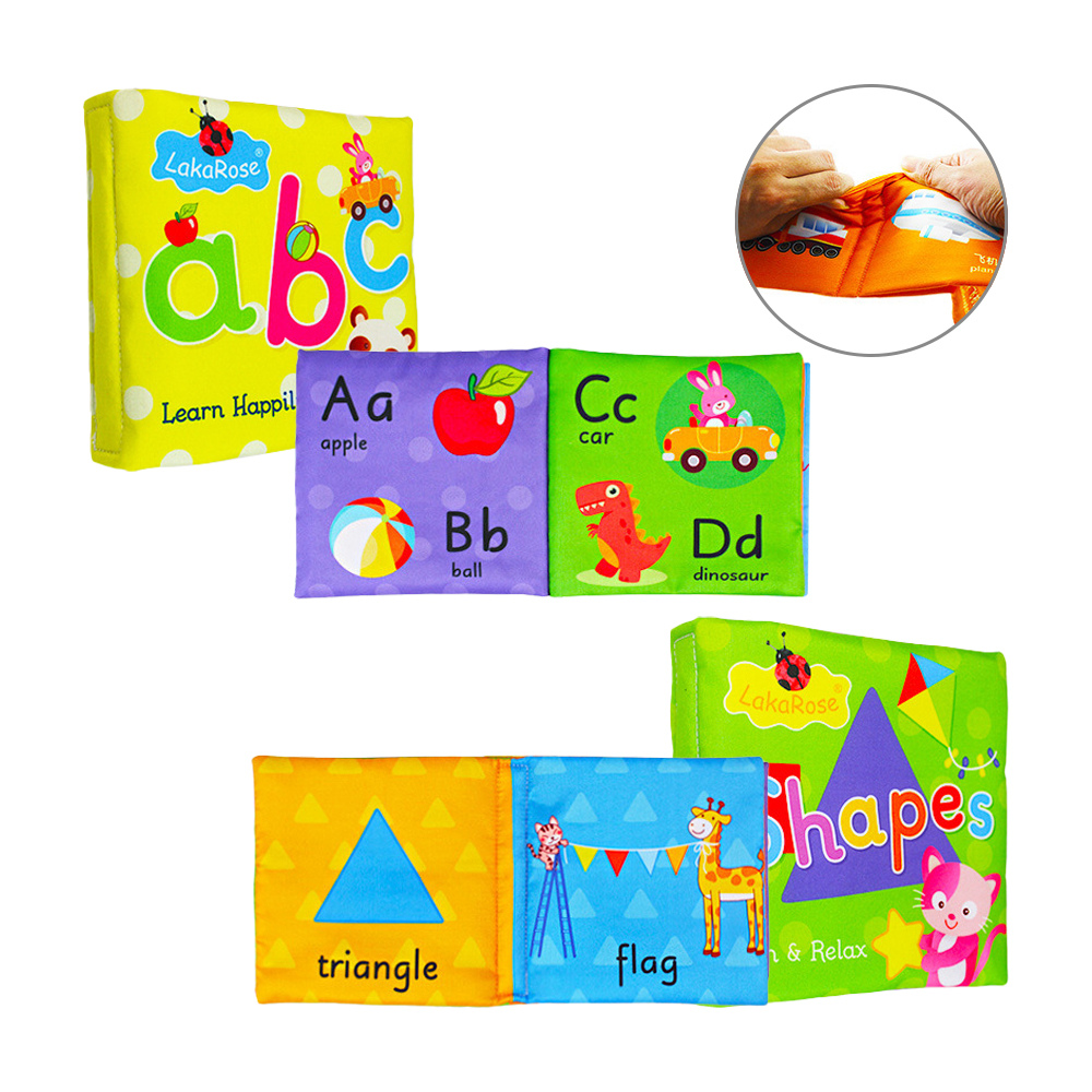 寶寶布書 認知啟蒙響紙學習書 數字顏色字母形狀