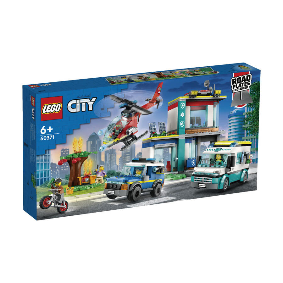 玩具反斗城-LEGO樂高 緊急救援交通工具總部 60371