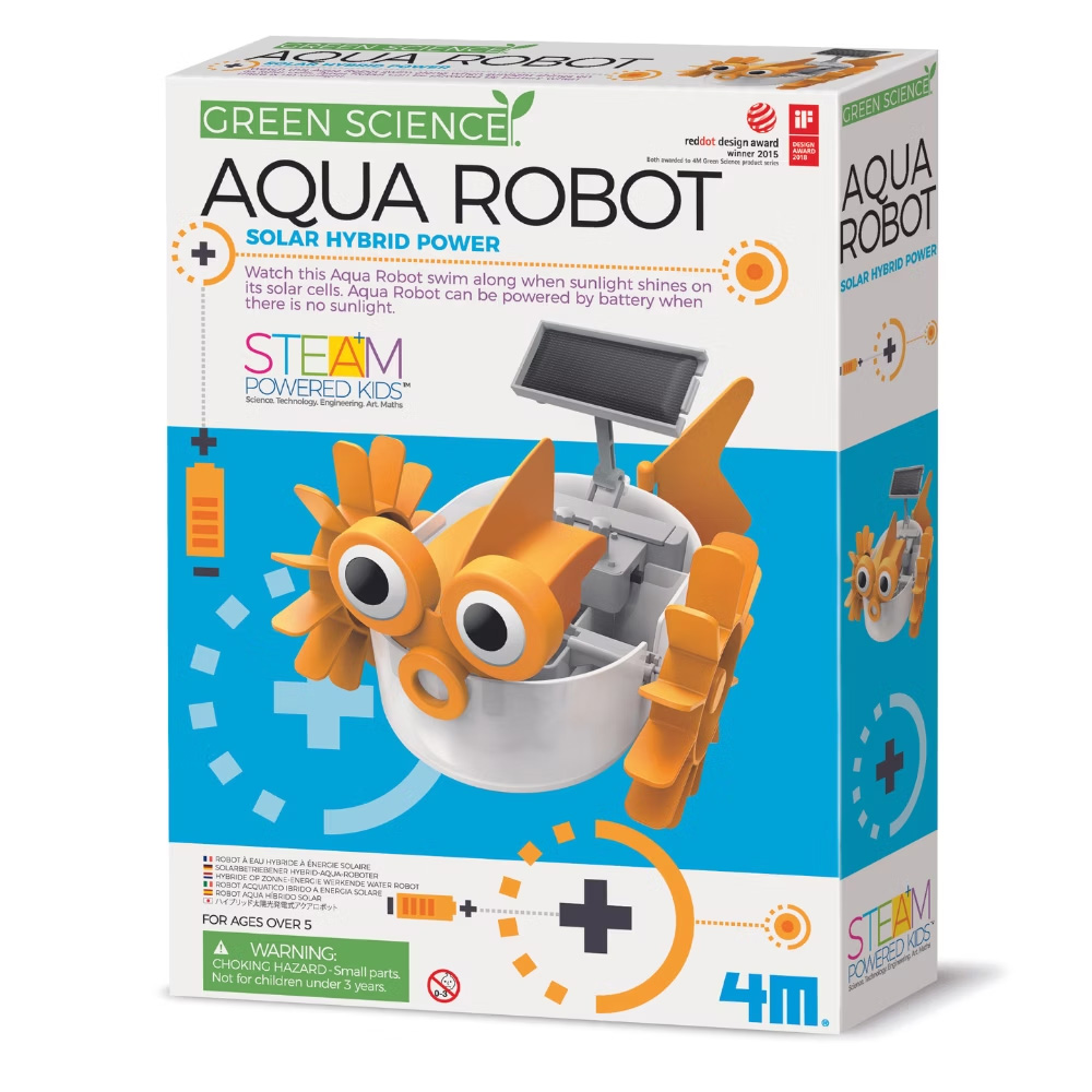 賽先生科學工廠｜4M STEAM 光電混合水上機器人Aqua Robot