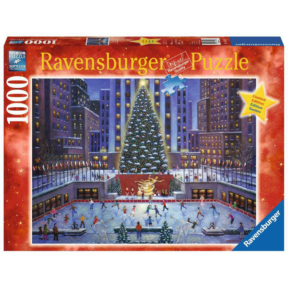 德國Ravensburger 維寶拼圖-紐約聖誕洛克斐勒中心(1000P)