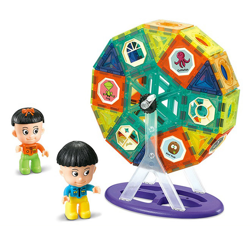 Jigsaw 兒童益智創意71PCS磁力片積木摩天輪玩具