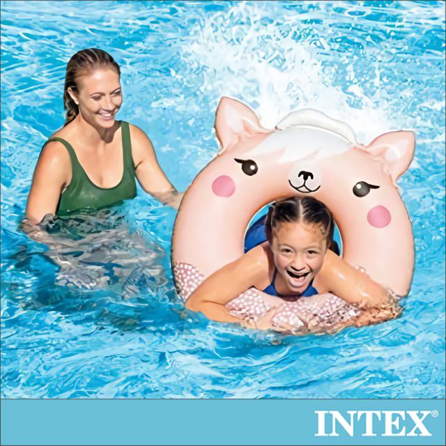 INTEX 可愛動物造型泳圈-3款造型可選(59266)