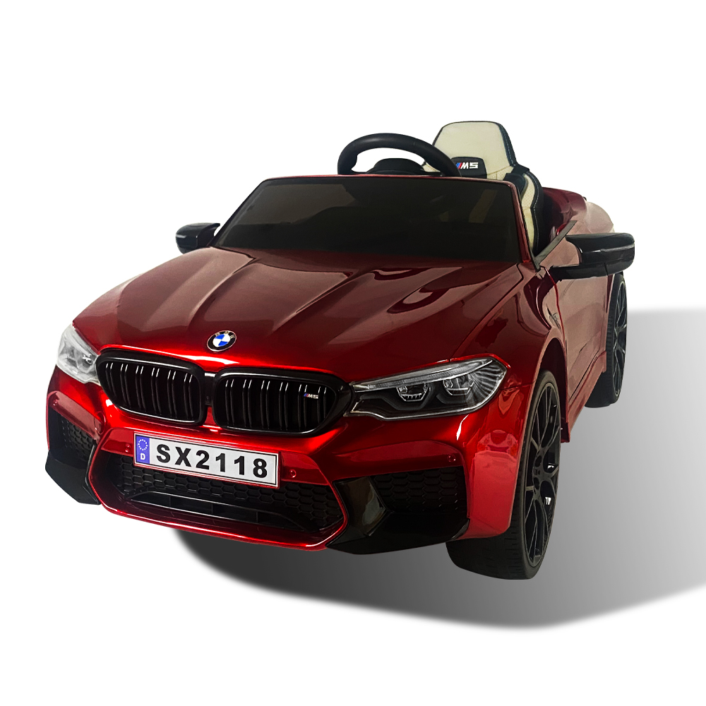 【聰明媽咪兒童超跑】BMW M5 24V 飄移款 原廠授權 雙驅兒童電動車(SX2118/烤漆紅)