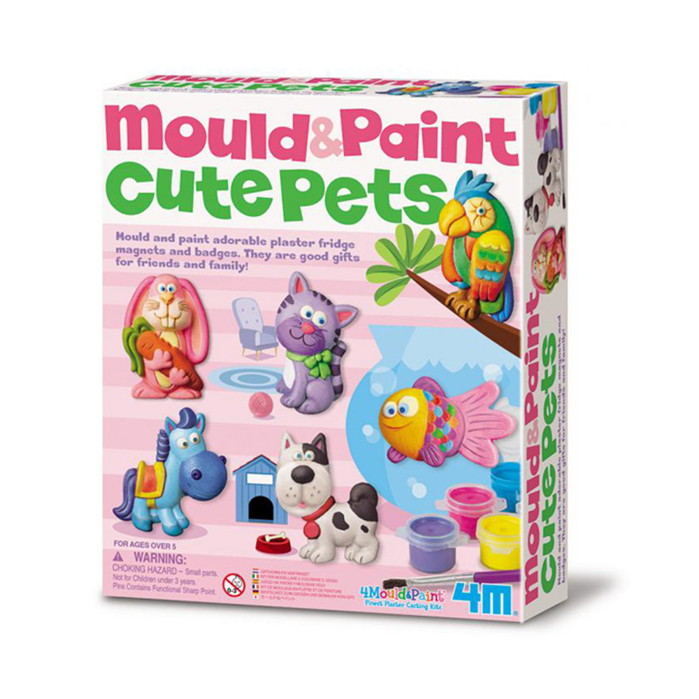【4M】03539 美勞創意-可愛寵物 製作磁鐵 Mould & Paint Cute Pets
