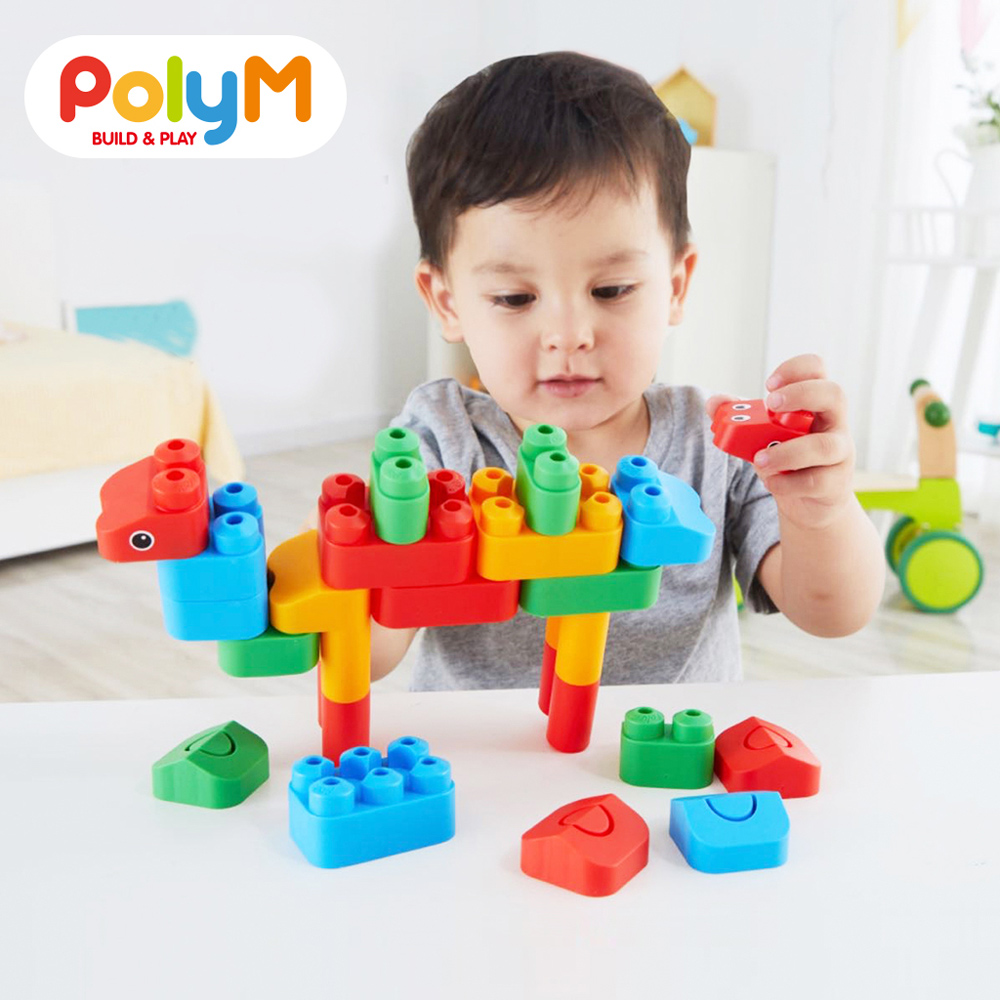 【德國PolyM】動物王國積木組31件組