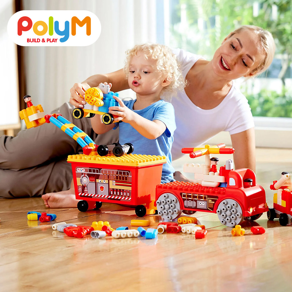 【德國polym】消防卡車積木組
