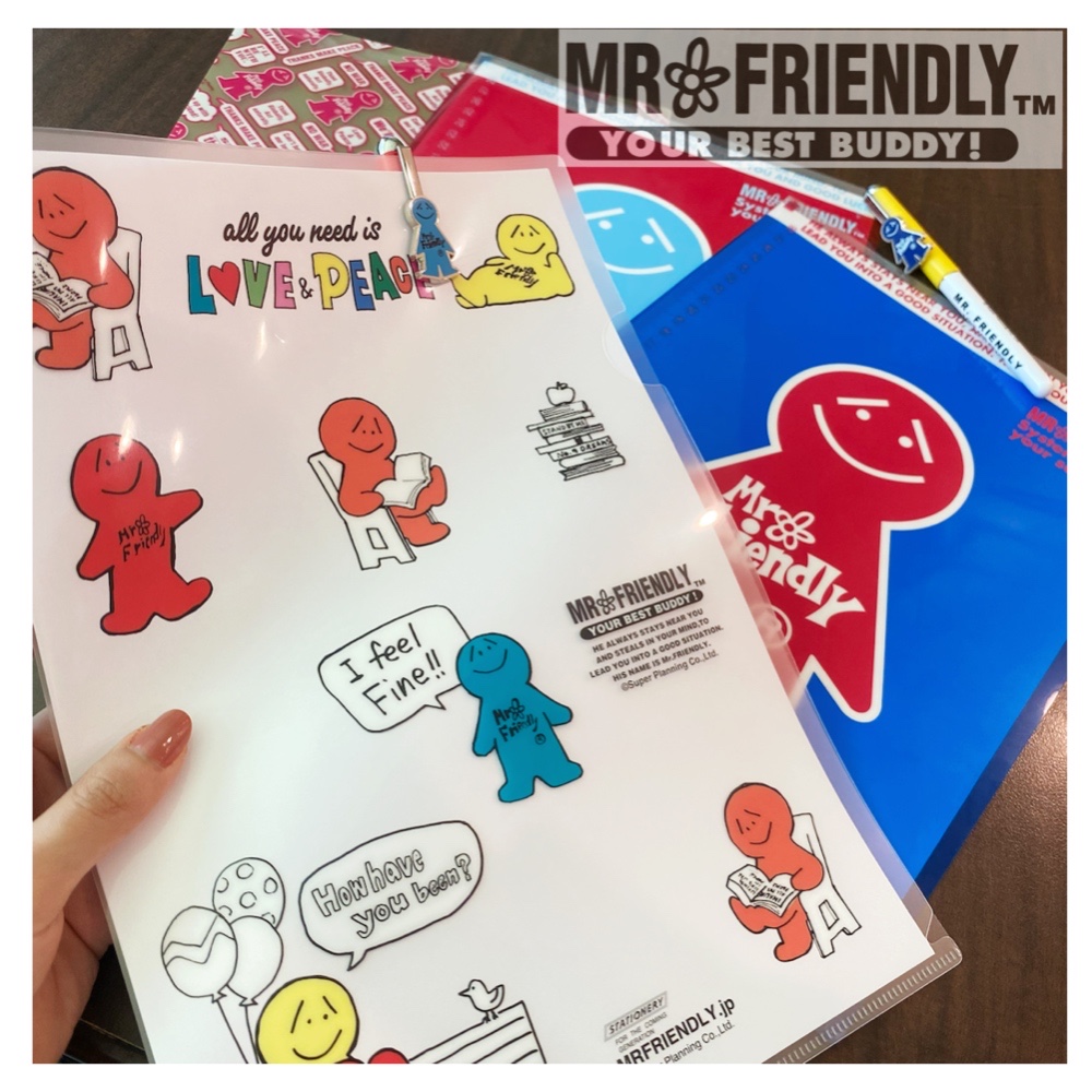 Mr.Friendly 可愛印花PP文件夾-8630 (共4款)