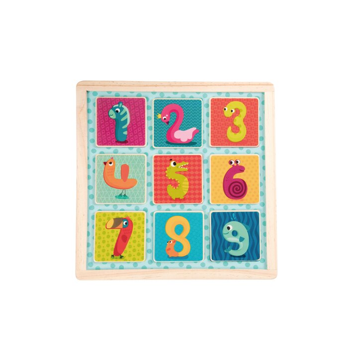 【美國B.Toys】數字彎彎磁鐵板(形狀對應玩具)