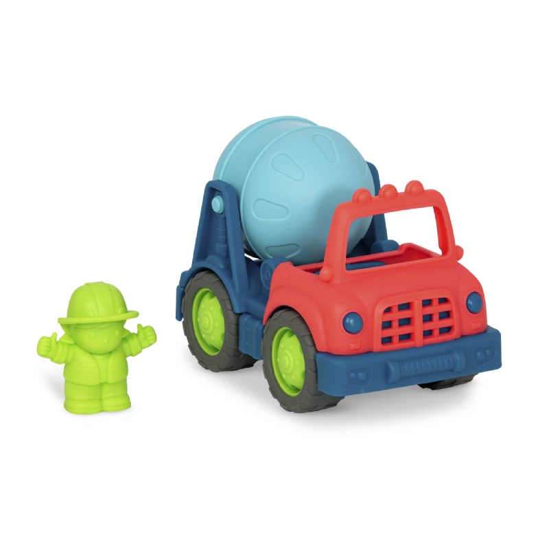 【美國B.Toys】捲袖子水泥車