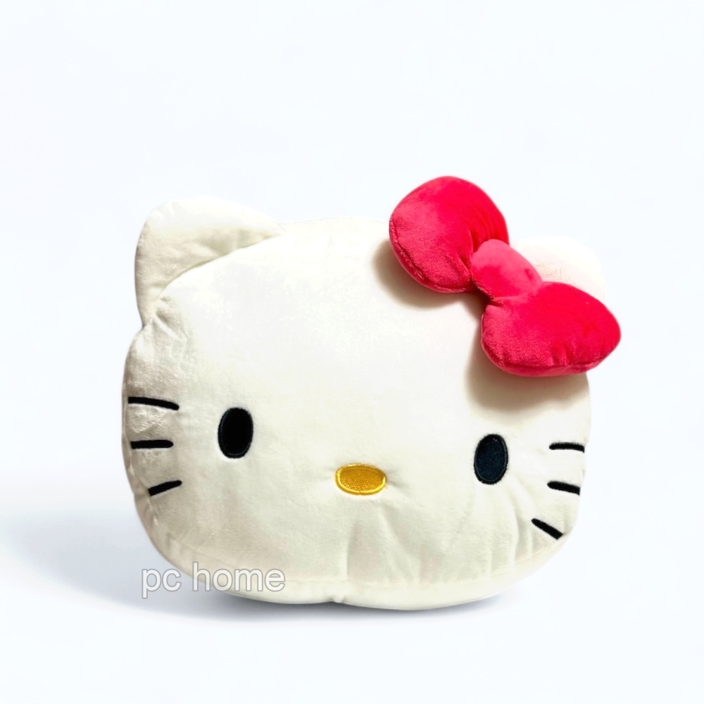 三麗鷗【Hello Kitty】紅色蝴蝶結暖手抱枕