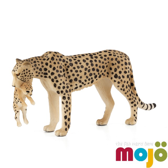 Mojo Fun動物模型-非洲獵豹(母子)