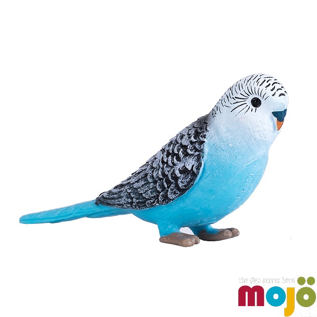 Mojo Fun動物模型-長尾鸚鵡-藍