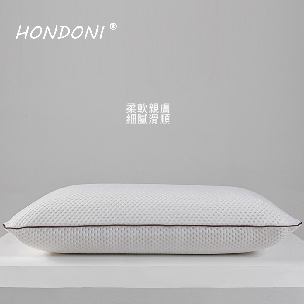 HONDONI 人體工學4D空氣層麵包記憶枕 透氣舒適(天絲白Z9-W)